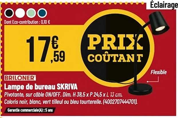 Lampe de bureau SKRIVA