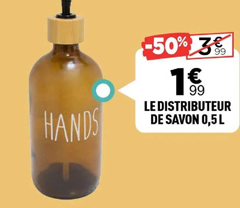 LE DISTRIBUTEUR DE SAVON 0,5 L