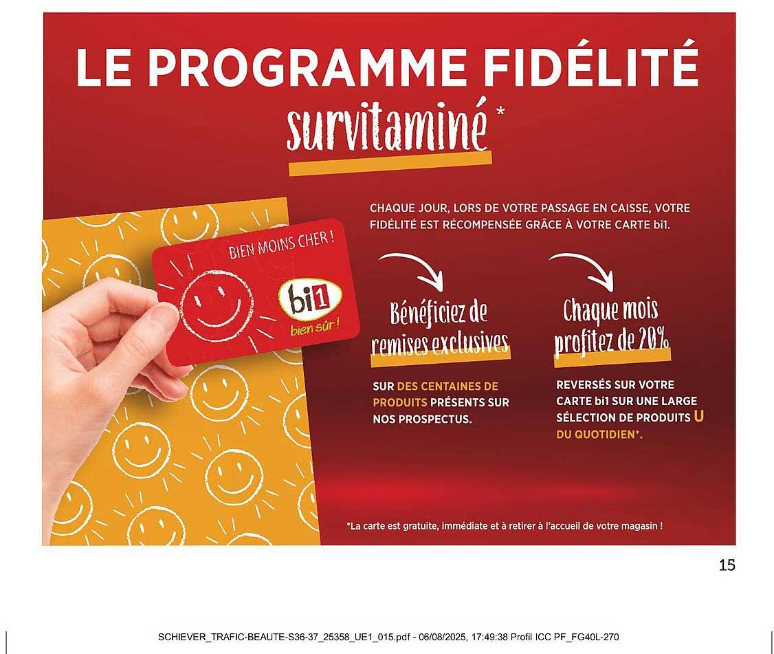 LE PROGRAMME FIDÉLITÉ surviatmíné