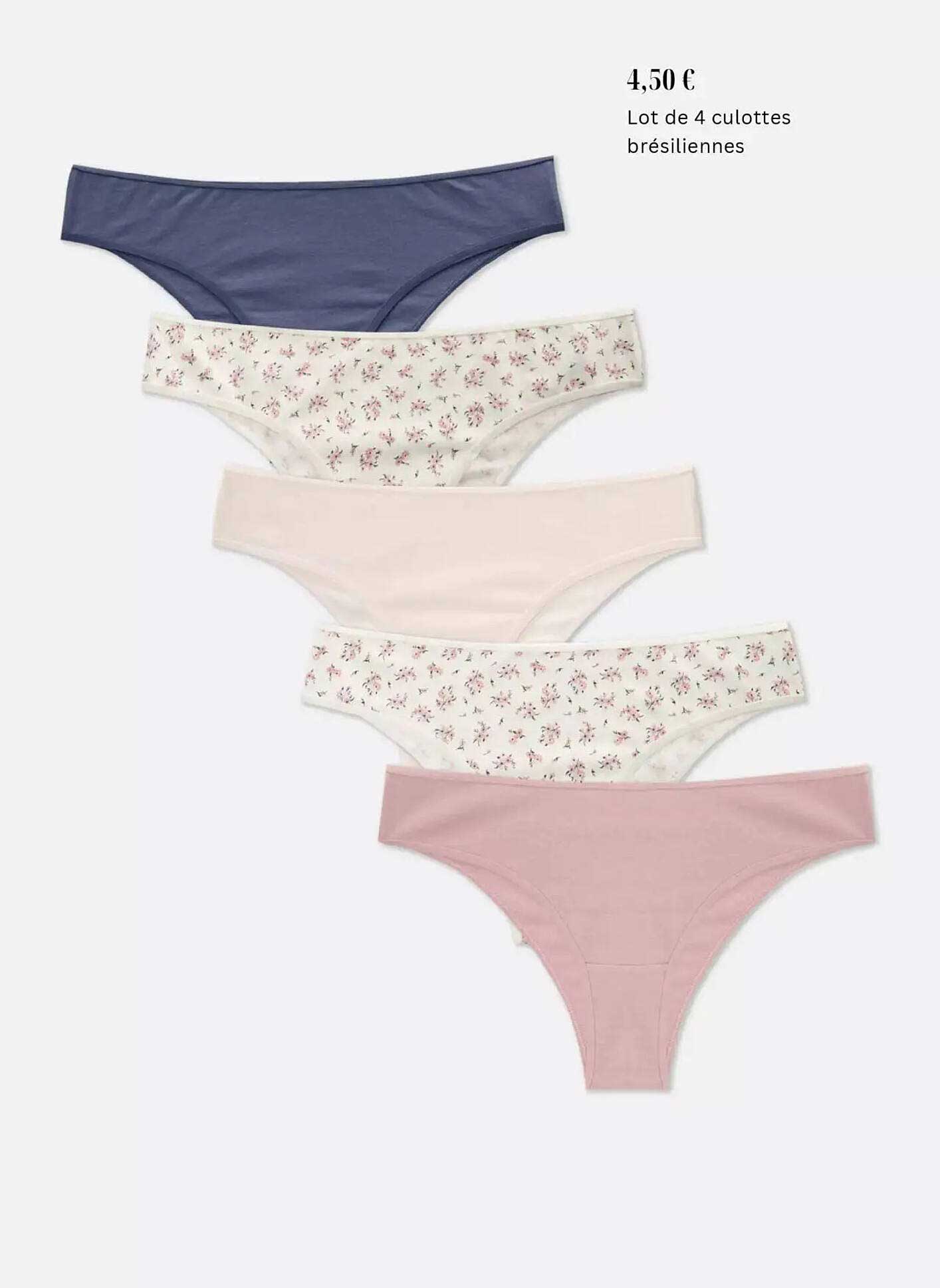 Lot de 4 culottes brésiliennes
