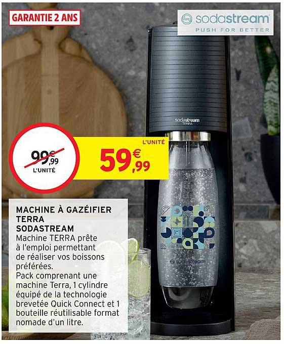 MACHINE À GAZÉIFIER TERRA SODASTREAM