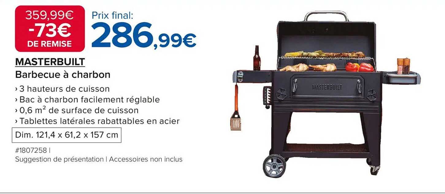 MASTERBUILT Barbecue à charbon