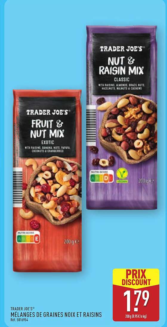 MÉLANGES DE GRAINES NOIX ET RAISINS