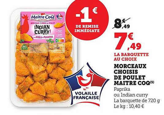 MORCEAUX CHOISIS DE POULET MAÎTRE COQ