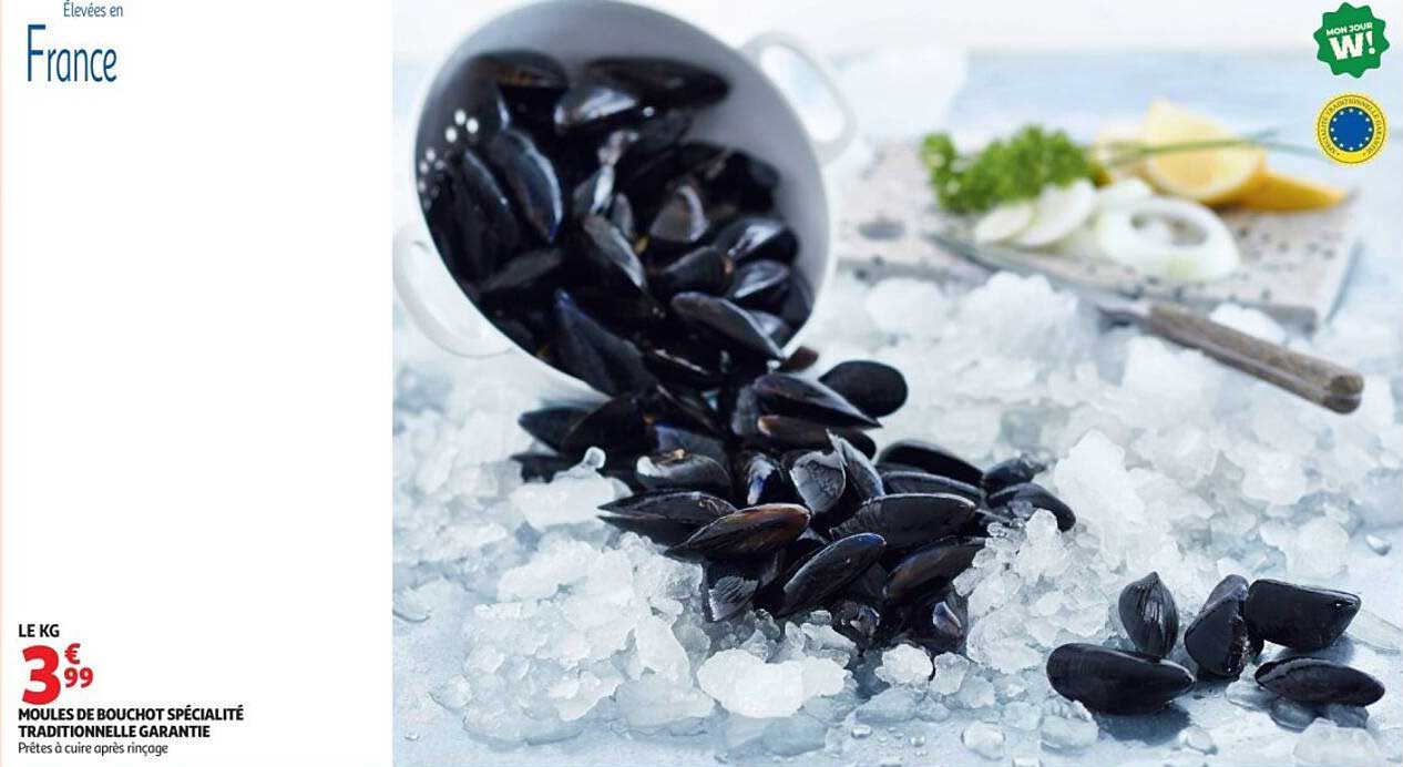 MOULES DE BOUCHOT SPÉCIALITÉ TRADITIONNELLE GARANTIE