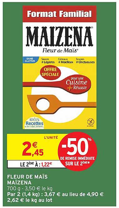 OFRE SPÉCIALE MAIZENA FLEUR DE MAÏS