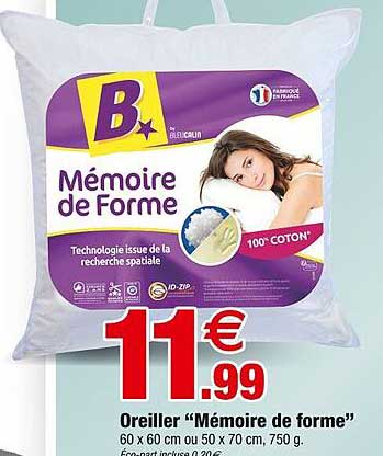 Oreiller “Mémoire de forme”
