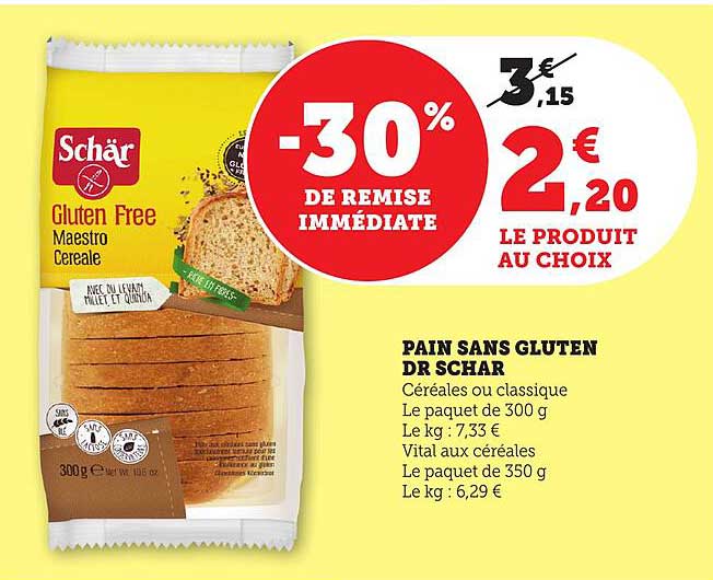 PAIN SANS GLUTEN DR SCHAR