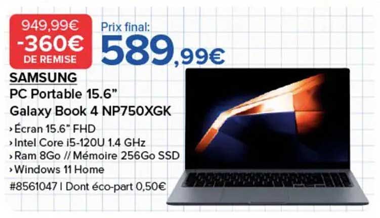 PC Portable 15.6" Galaxy Book 4 NP750XGK