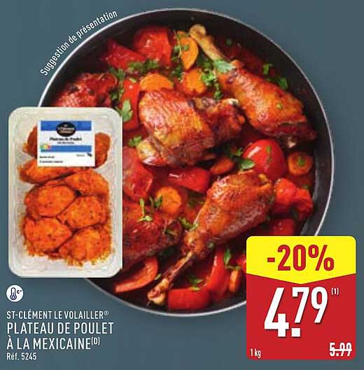 PLATEAU DE POULET À LA MEXICAINE