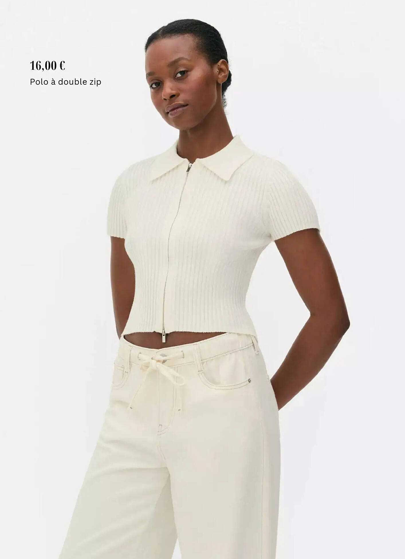 Polo à double zip