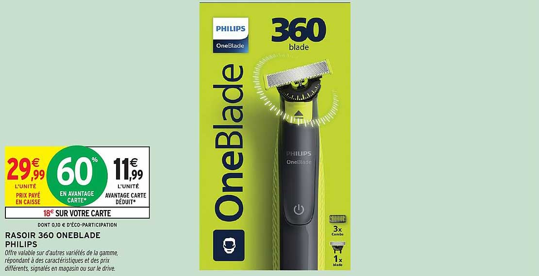 RASOIR 360 ONEBLADE PHILIPS