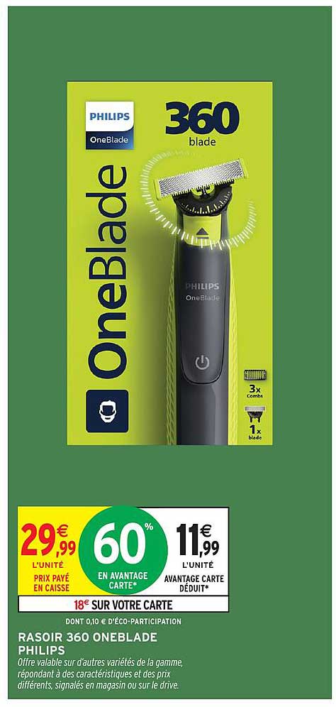 RASOIR 360 ONEBLADE PHILIPS