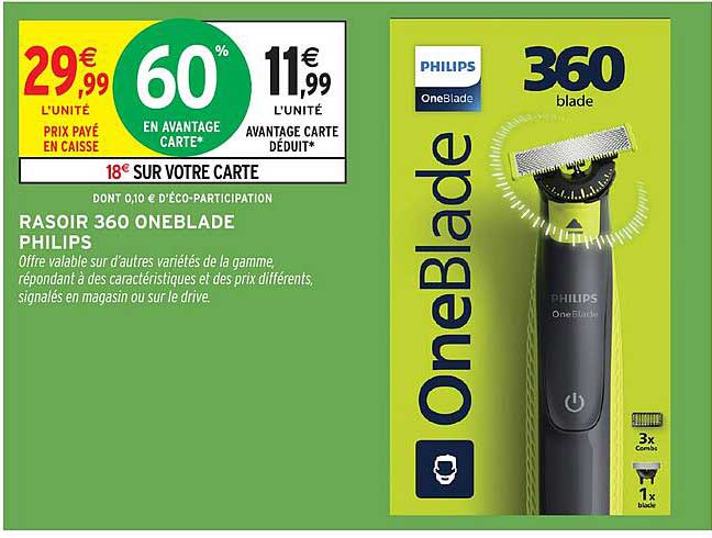 RASOIR 360 ONEBLADE PHILIPS