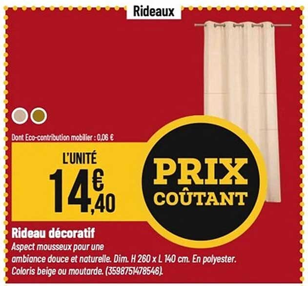 Rideau décoratif