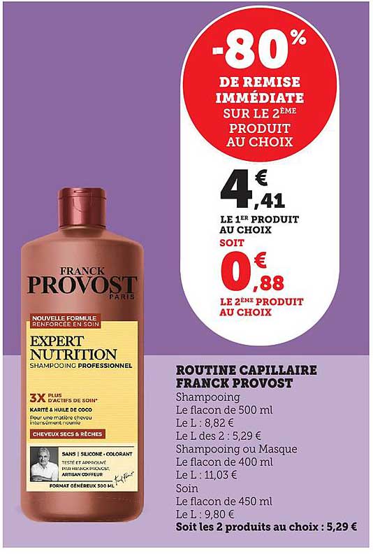 ROUTINE CAPILLAIRE FRANCK PROVOST