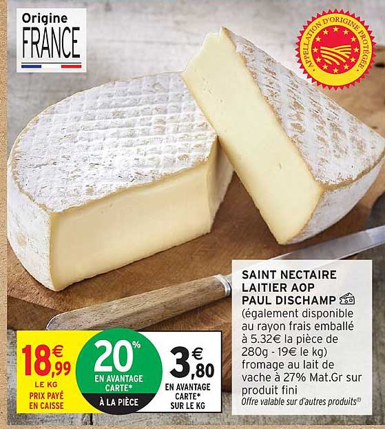 SAINT NECTAIRE LAITIER AOP PAUL DISCHAMP