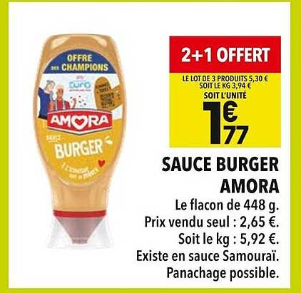 SAUCE BURGER AMORA