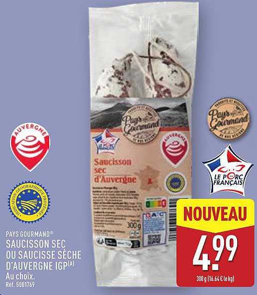 Saucisson sec d'Auvergne