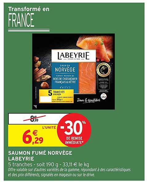 SAUMON FUMÉ NORVÈGE LABEYRIE