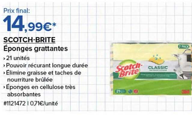 SCOTCH-BRITE Éponges grattantes