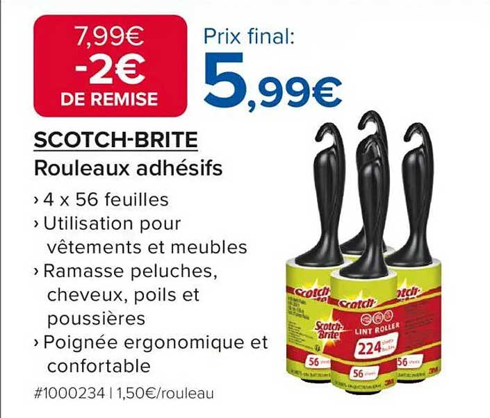 SCOTCH-BRITE Rouleaux adhésifs