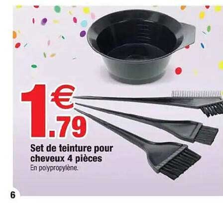 Set de teinture pour cheveux 4 pièces