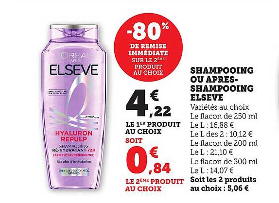 SHAMPOOING OU APRES-SHAMPOOING ELSEVE