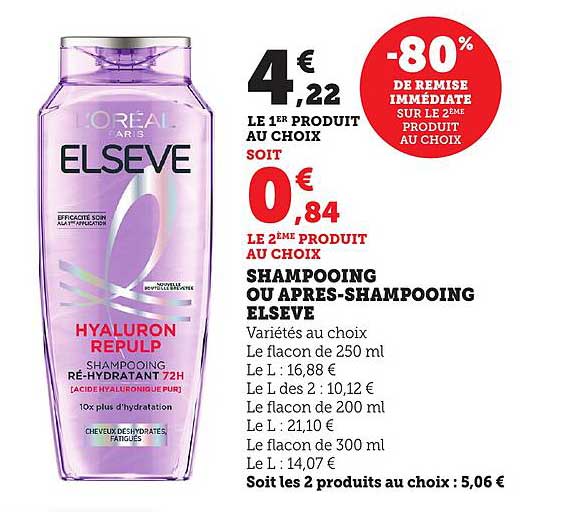 SHAMPOOING OU APRÈS-SHAMPOOING ELSEVE