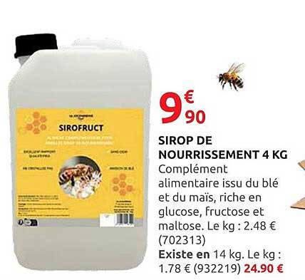 SIROP DE NOURRISSEMENT 4 KG