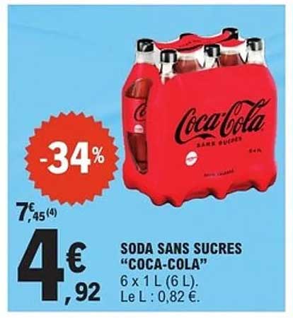 SODA SANS SUCRES "COCA-COLA"