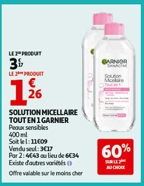 SOLUTION MICELLAIRE TOUT EN 1 GARNIER