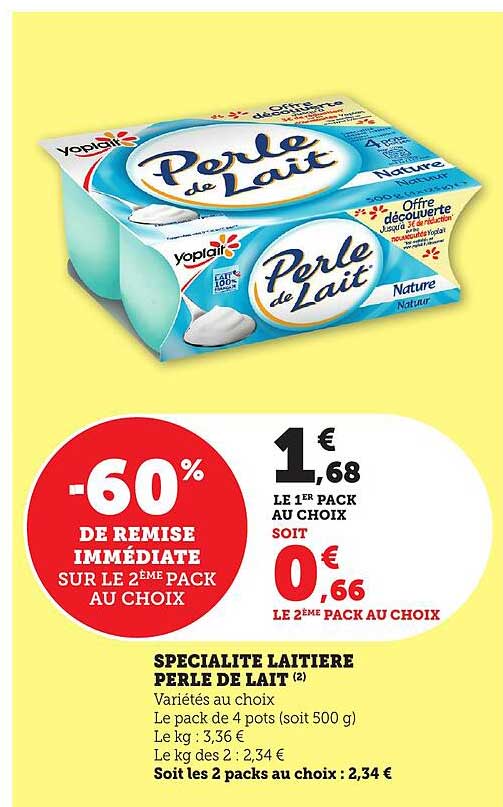 SPECIALITE LAITIERE PERLE DE LAIT