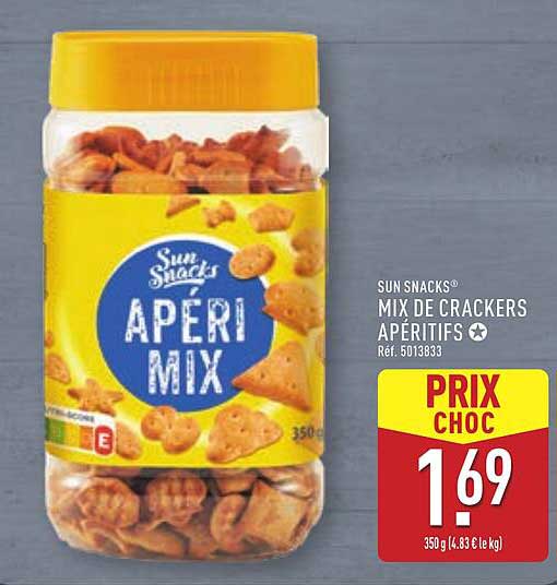 SUN SNACKS® MIX DE CRACKERS APÉRITIFS
