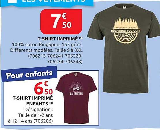 T-SHIRT IMPRIMÉ