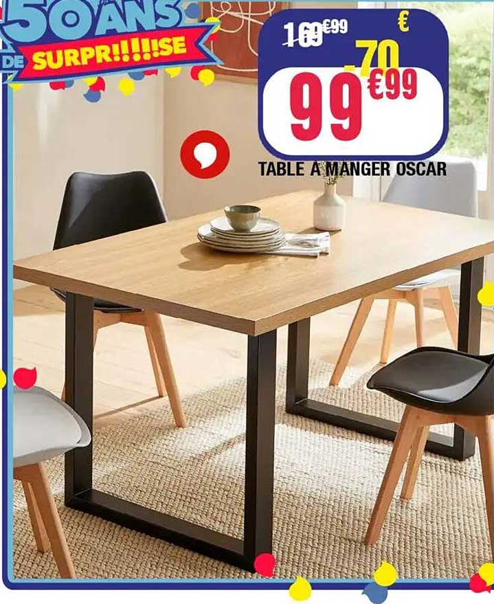TABLE A MANGER OSCAR