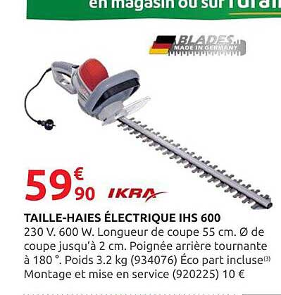 TAILLE-HAIES ÉLECTRIQUE IHS 600