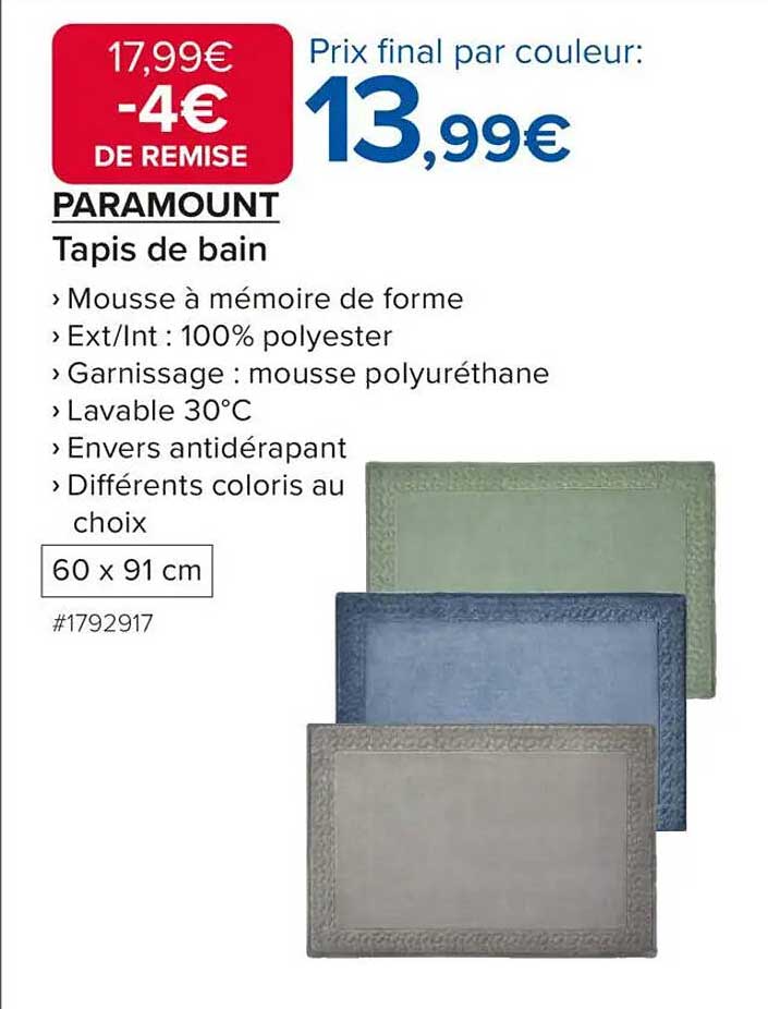 Tapis de bain PARAMOUNT