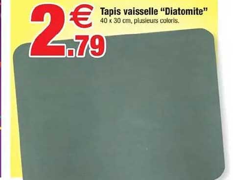 Tapis vaisselle "Diatomite"