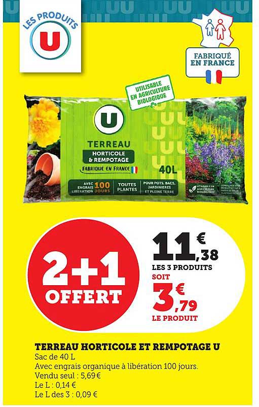 TERRAIN HORTICOLE ET REMPTAGE U