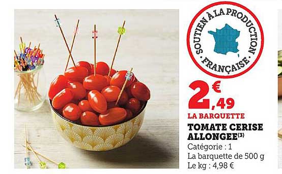 TOMATE CERISE ALLONGEE