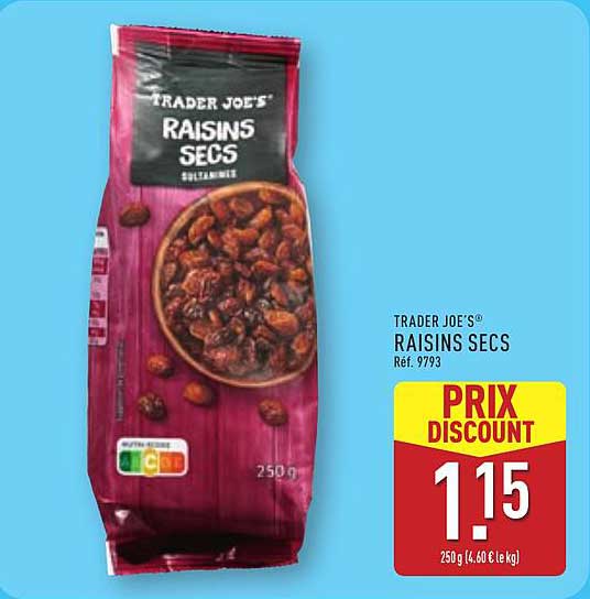 TRADER JOE'S® RAISINS SECS