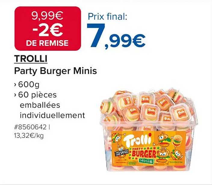 TROLLI Party Burger Minis