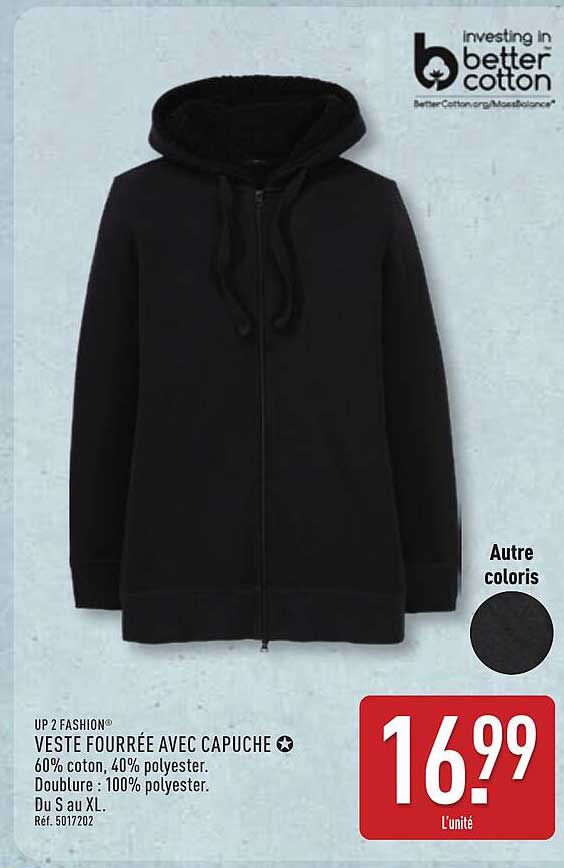 VESTE FOURRÉE AVEC CAPUCHE