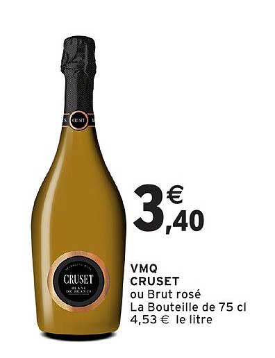 VMQ CRUSET ou Brut rosé La Bouteille de 75 cl