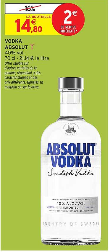VODKA ABSOLUT
