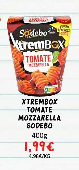 XTREMBOX TOMATE MOZZARELLA SODEBO