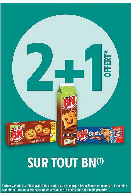 2+1 OFFERT SUR TOUT BN
