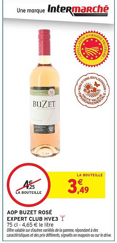 AOP BUZET ROSÉ EXPERT CLUB HVE3
