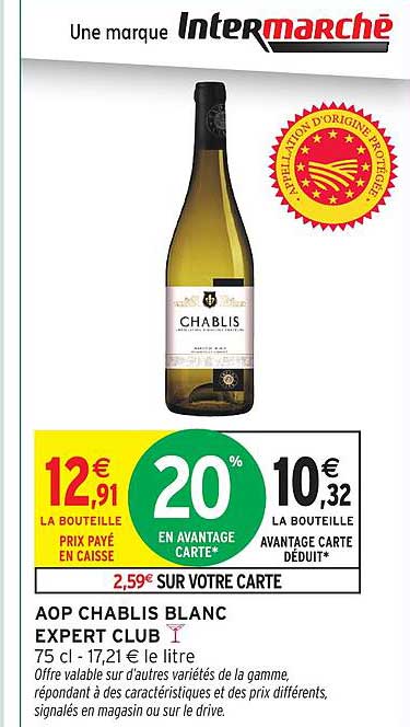AOP CHABLIS BLANC EXPERT CLUB